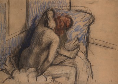 Saçını Kurutan Kadın by Edgar Degas