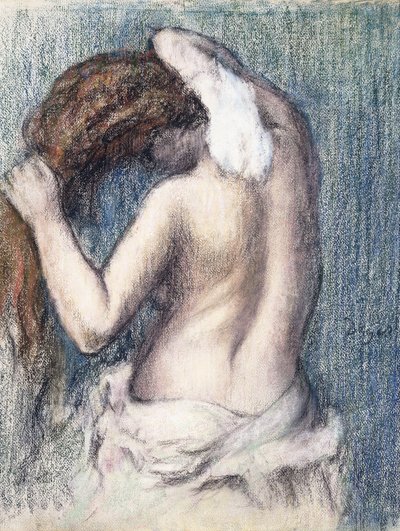 Kendini Kurutan Kadın, 1906 dolayları by Edgar Degas