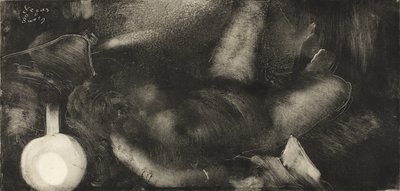 Yatağına Yatan Kadın, 1885 dolayları by Edgar Degas