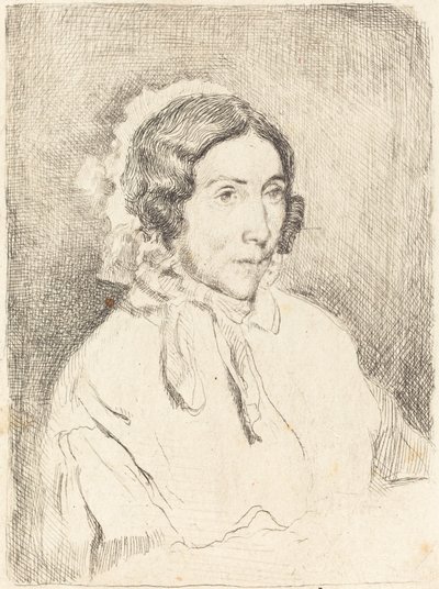 Fırfırlı Şapkalı Kadın (Bayan yaş) by Edgar Degas