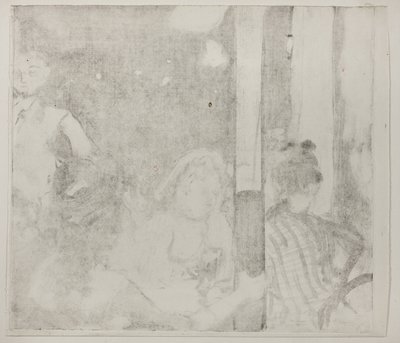 Bir Kafenin önündeki kadınlar, akşam, 1877 dolayları (fildişi dokuma kağıt üzerinde tek tip aynı kökenli) by Edgar Degas
