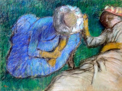Dinlenen Genç Kadınlar, 19. yüzyılın sonu - 20. yüzyılın başı by Edgar Degas