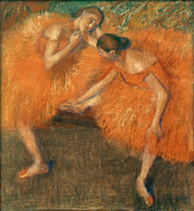 iki dansçı by Edgar Degas