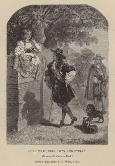 Charles II, Nell Gwyn ve Evelyn, St James