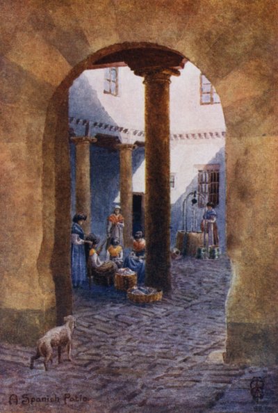 Kuzey İspanya: İspanyol Veranda (renkli taş) by Edgar T. A. Wigram