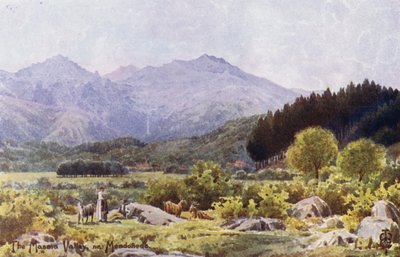Kuzey İspanya: Mondonedo Yakınlarındaki Masma Vadisi (renkli taş) by Edgar T. A. Wigram