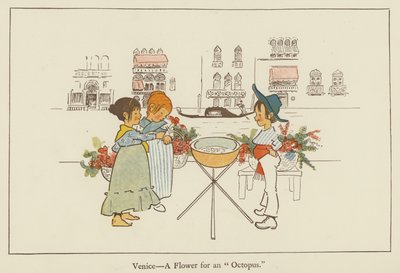 Venedik, bir ahtapot için bir çiçek by Edith Farmiloe