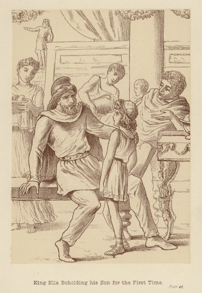 Kral Ella Oğlunu İlk Kez Görüyor (taş baskı) by Edith Scannell