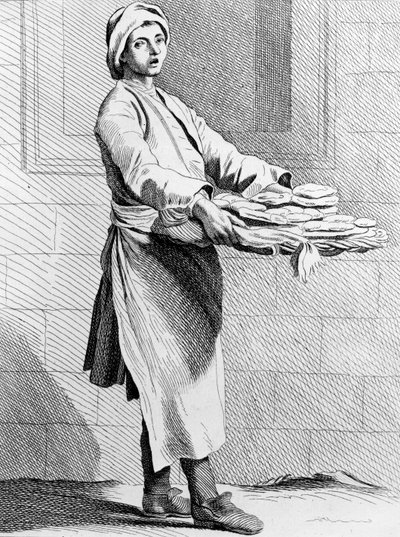 Hot Pies, 1737, Fransız Okulu tarafından kazınmış (18. yüzyıl) by Edmé Bouchardon