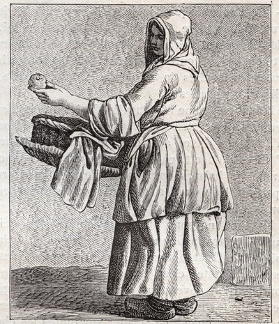 Pişmiş elma tüccarı - Pepetit metier de Paris (Aşağı İnsanlarda veya Paris