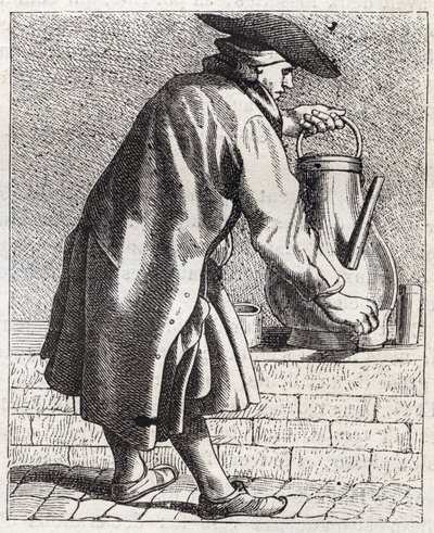 Kahve tüccarı - Pepetit metier de Paris (Aşağı İnsanlarda veya Paris Krizinde alınan çalışmalar) - Edme Bouchardon (1698-1762) tarafından gravür by Edmé Bouchardon