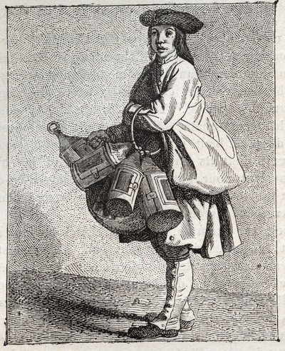 Fener tüccarı - Pepetit metier de Paris (Alt İnsanlarda veya Paris Krizinde alınan çalışmalar) - Edme Bouchardon (1698-1762) tarafından gravür by Edmé Bouchardon