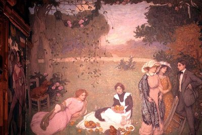 Çimlerin üzerinde öğle yemeği by Edmond François Aman Jean