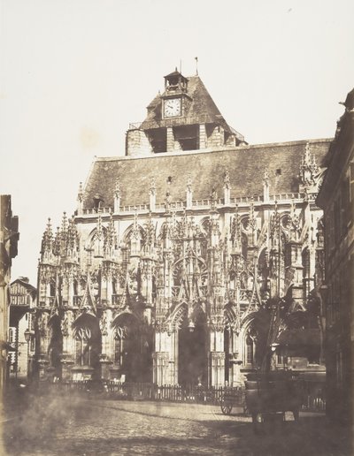Louviers Katedrali, genel görünüm, 1852-54. by Edmond Bacot
