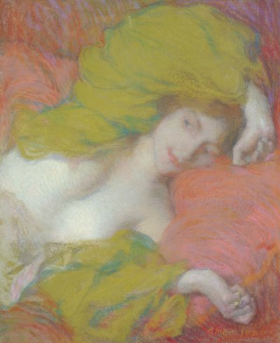 Tembellik, c.1895 (kağıt üzerinde pastel) by Edmond François Aman Jean