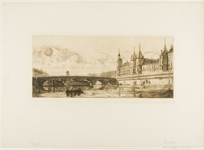 Pont au Change, Paris by Edmond Gosselin