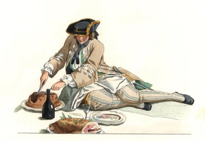 av giysili Fransız beyefendi by Edmond Lechevallier Chevignard