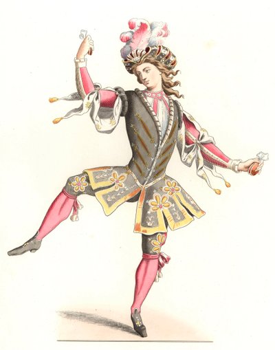 dans kostümü içinde fransız by Edmond Lechevallier Chevignard