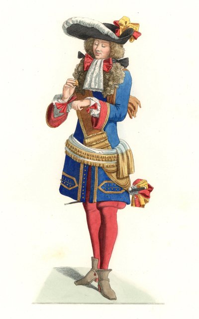 Fransız kraliyet memuru by Edmond Lechevallier Chevignard