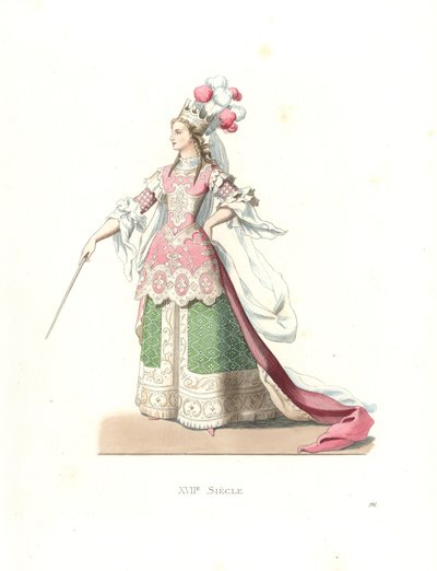 Fransız kadın bale kostümü by Edmond Lechevallier Chevignard