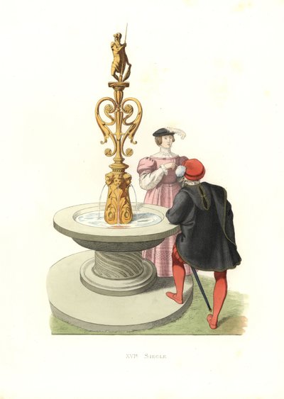 Beyefendi ve kadın, İngiltere by Edmond Lechevallier Chevignard