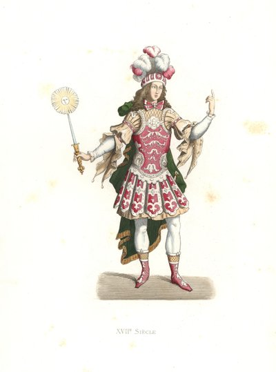 Louis XIV, Güneş Kralı, bale kostümü içinde by Edmond Lechevallier Chevignard