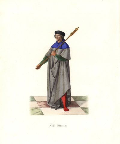 Kral Louis XII altında topuz taşıyıcısı by Edmond Lechevallier Chevignard