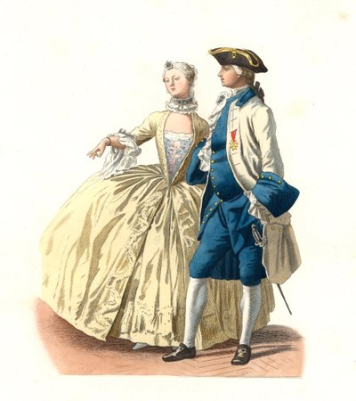 Marsilya valisi ve kaliteli hanım, Fransa by Edmond Lechevallier Chevignard