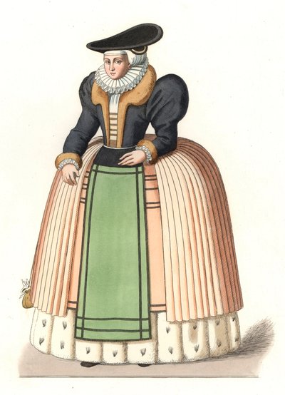 Alsas burjuvazisinin kadını by Edmond Lechevallier Chevignard