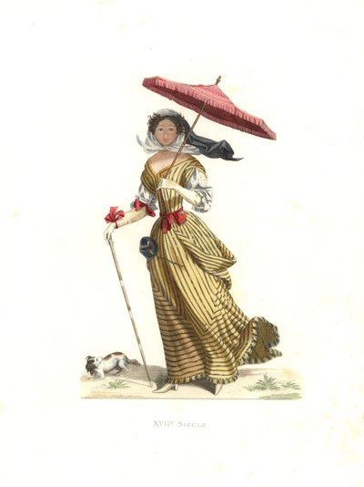Kadın yazlık giysiler, Fransa by Edmond Lechevallier Chevignard