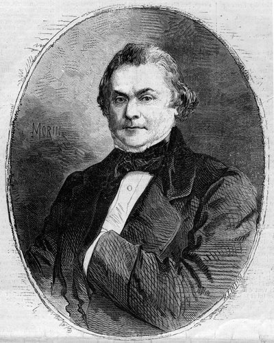 Claude Alphonse Delangle (1797-1869), Fransız yargıç ve politikacı portresi. Morin