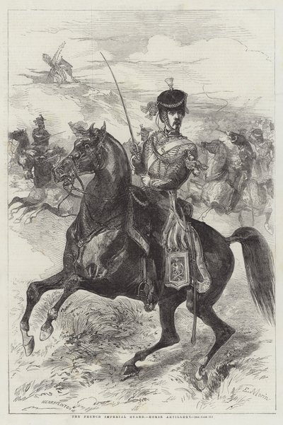 Fransız İmparatorluk Muhafızları, Atlı Topçu by Edmond Morin
