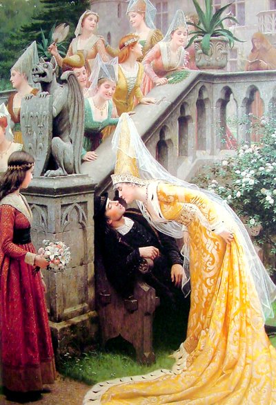 Alain Chartier, 1903. by Edmund Blair Leighton