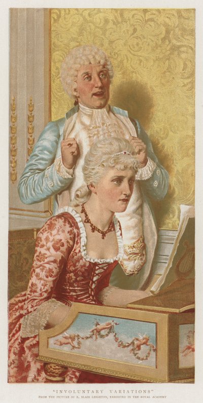İstemsiz Varyasyonlar (chromolitho) by Edmund Blair Leighton