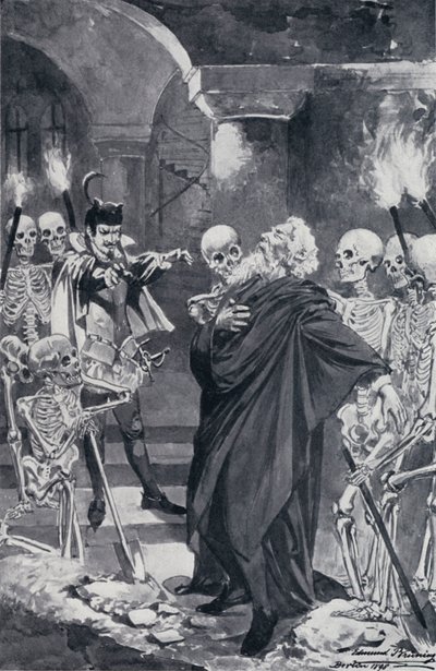 Goethes Faust için İllüstrasyon by Edmund Bruning