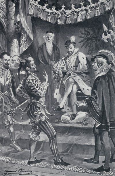 Goethes Faust için İllüstrasyon by Edmund Bruning
