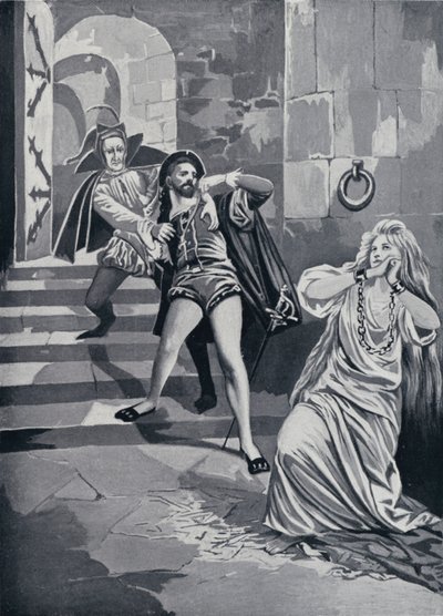 Goethes Faust için İllüstrasyon by Edmund Bruning