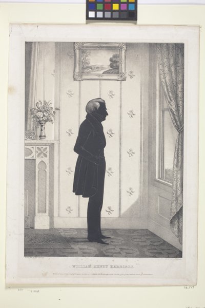Willaim Henry Harrison (litografi) by Edmund Burke Kellogg