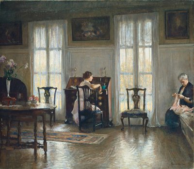 anne ve Meryem by Edmund Charles Tarbell