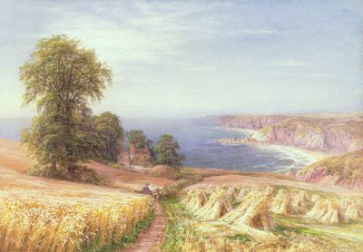 Deniz kenarında hasat zamanı, 1881 by Edmund George Warren