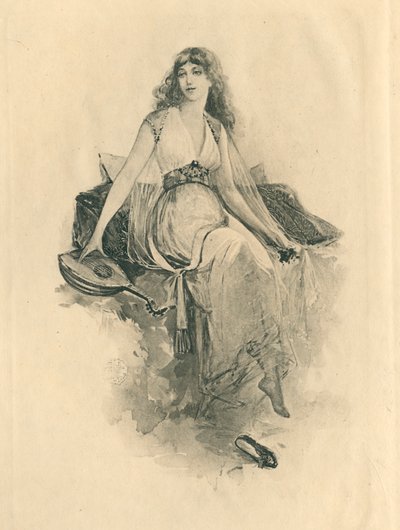 Aşk ve Güzellik Onuruna Elizabeth Dönemi Şarkıları için (taş baskı) by Edmund Henry Garrett
