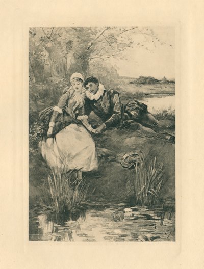 Aşk ve Güzellik Onuruna Elizabeth Dönemi Şarkıları için (taş baskı) by Edmund Henry Garrett