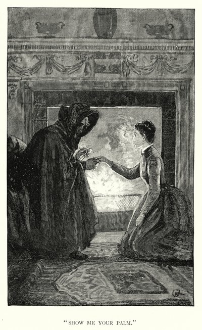 Charlotte Bronte tarafından Jane Eyre için illüstrasyon (gravür) by Edmund Henry Garrett