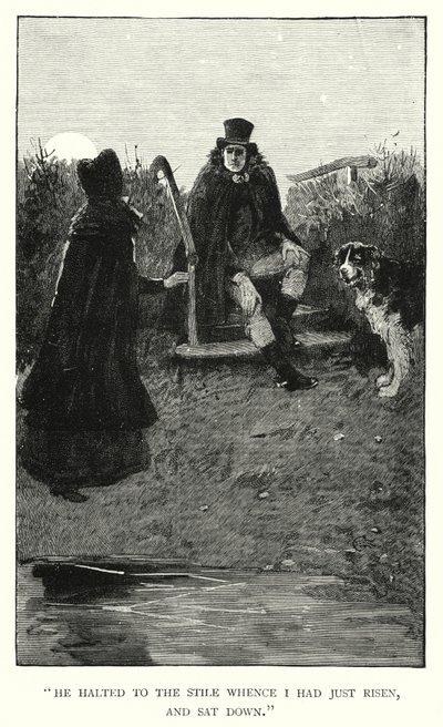 Charlotte Bronte tarafından Jane Eyre için illüstrasyon (gravür) by Edmund Henry Garrett