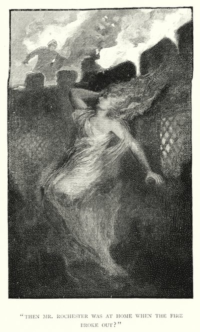 Charlotte Bronte tarafından Jane Eyre için illüstrasyon (gravür) by Edmund Henry Garrett