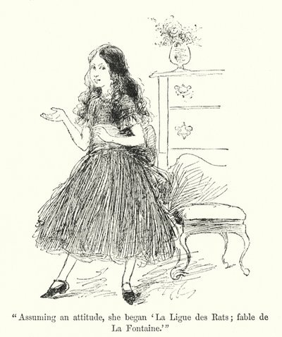 Charlotte Bronte (lito) tarafından Jane Eyre için illüstrasyon by Edmund Henry Garrett