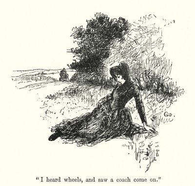 Charlotte Bronte (lito) tarafından Jane Eyre için illüstrasyon by Edmund Henry Garrett