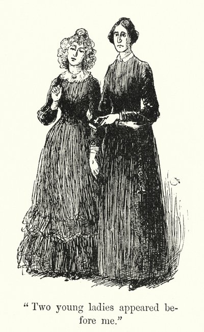 Charlotte Bronte tarafından Jane Eyre için illüstrasyon (lito) by Edmund Henry Garrett
