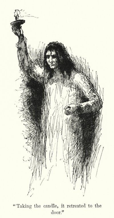 Charlotte Bronte (lito) tarafından Jane Eyre için illüstrasyon by Edmund Henry Garrett