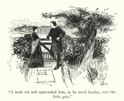 Charlotte Bronte (lito) tarafından Jane Eyre için illüstrasyon by Edmund Henry Garrett